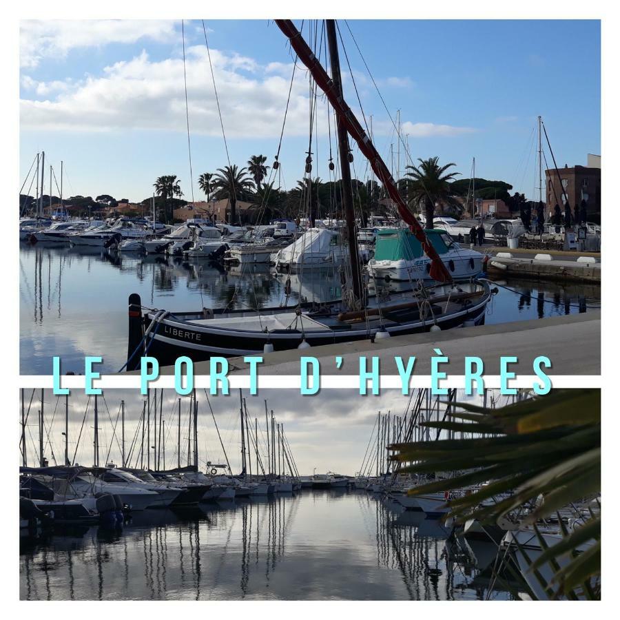 Studio Port D'Hyeres Vue Mer Et Iles De Porquerolles Et Port-Cros Εξωτερικό φωτογραφία